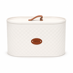 Large Oval Bread Box – White