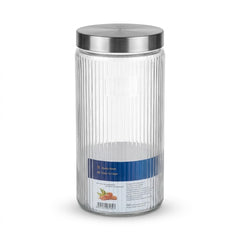 Jar 1.85 L With Lid 1Pc | Glass Storage Jar for Kitchen