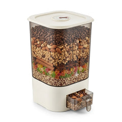 Smart Rice Dispenser 10KG Cream | Food Storage Container