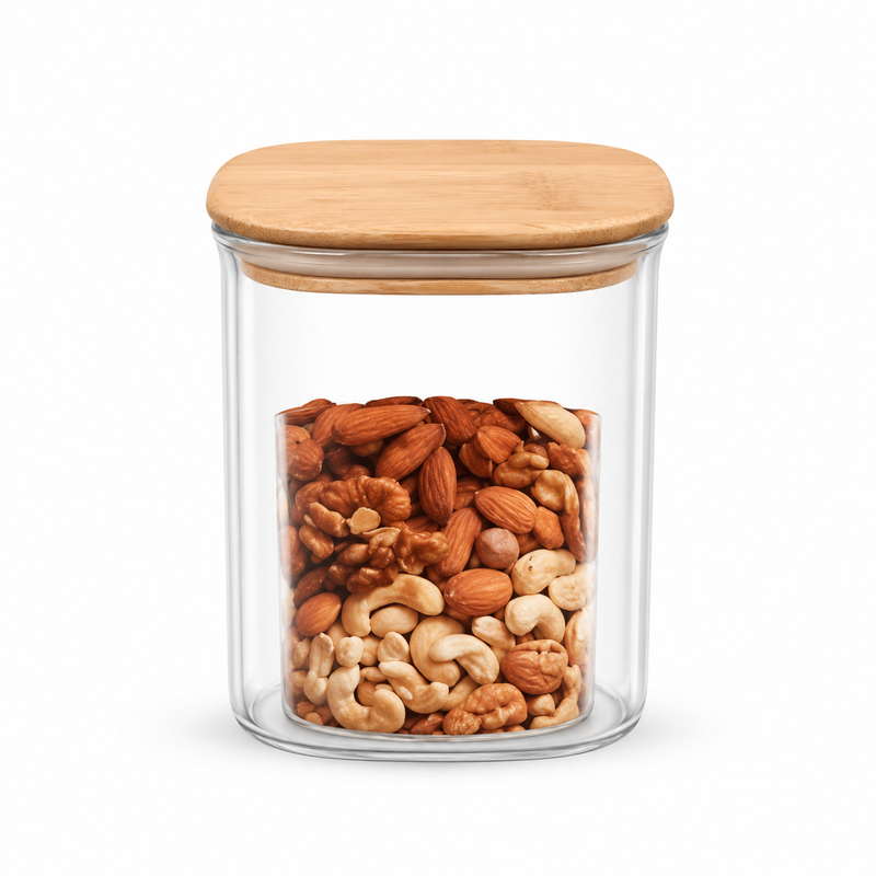 Storage Jar with Wooden Cap – Multiple Sizes