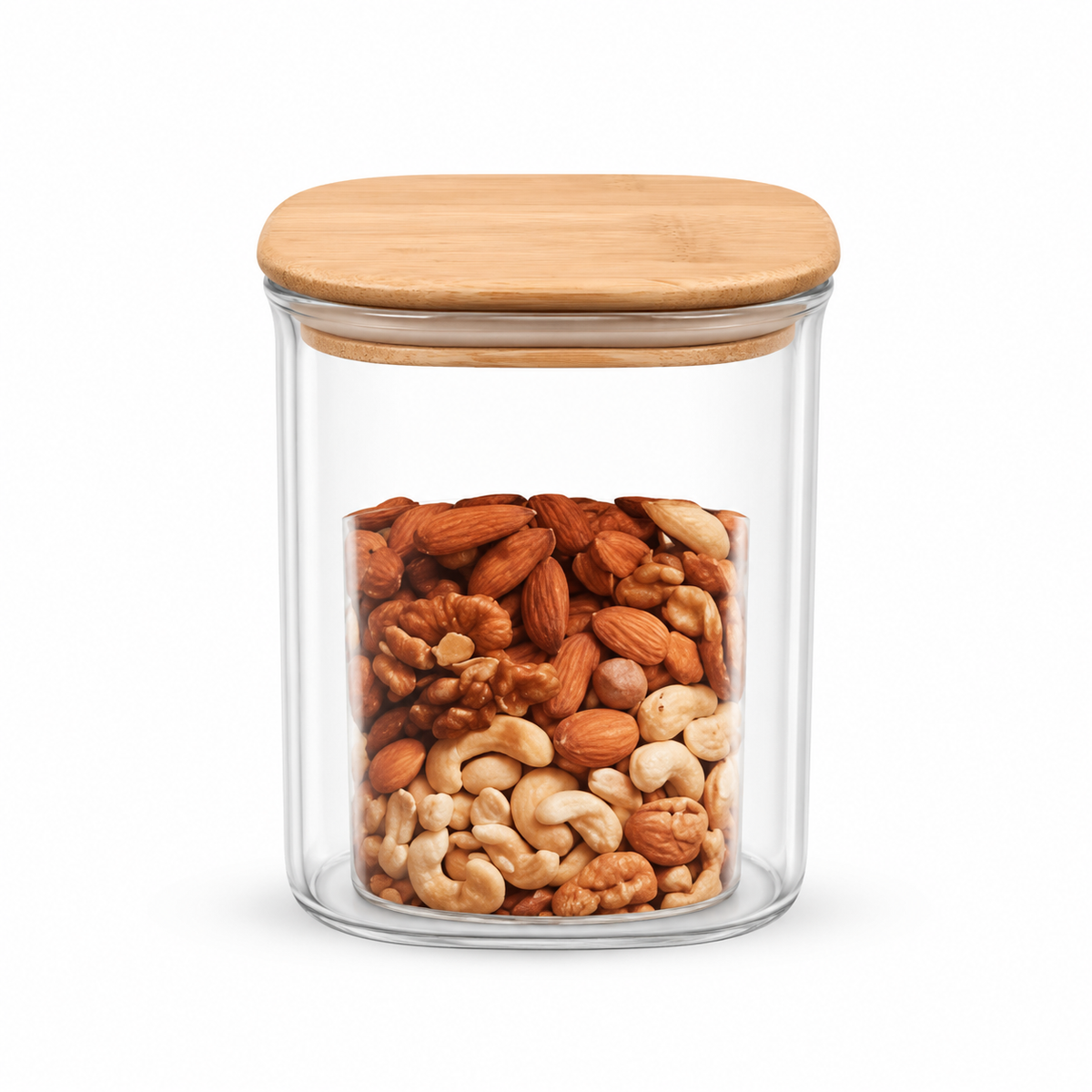 Storage Jar with Wooden Cap – Multiple Sizes