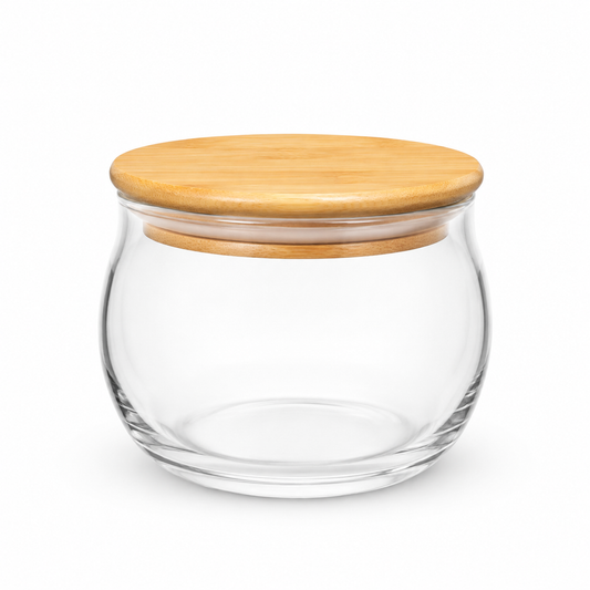 Storage Jar with Wooden Cap – Multiple Sizes