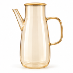 Glass Oil Bottle with Handle & Lid – 800 ml