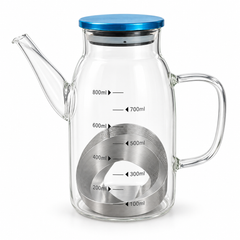 Glass Oil Bottle with Measurement Markings – 800 ml