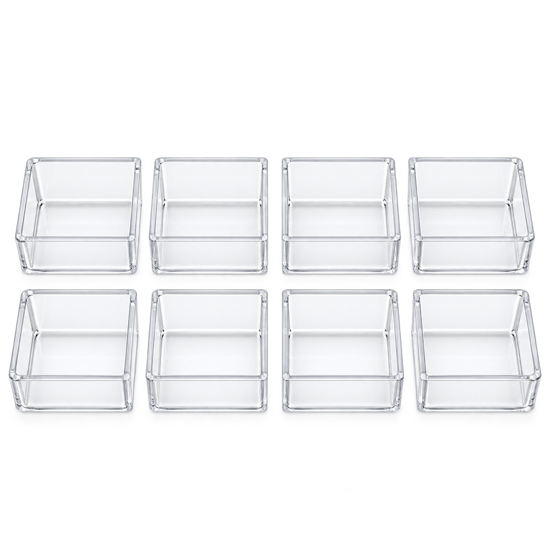 12 Pcs Mini Dessert Display Box | Transparent Pastry Storage Containers