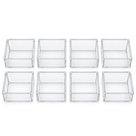12 Pcs Mini Dessert Display Box | Transparent Pastry Storage Containers
