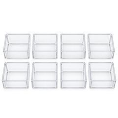 12 Pcs Mini Dessert Display Box | Transparent Pastry Storage Containers