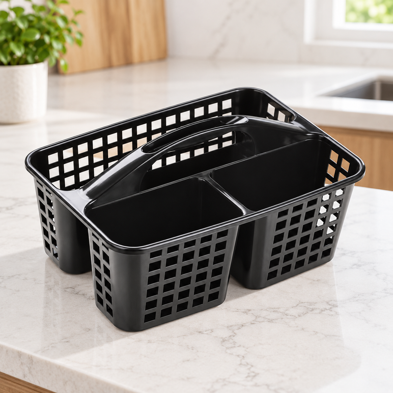 Cleaning Multi Organiser Basket – Black, Brown ,Grey & White