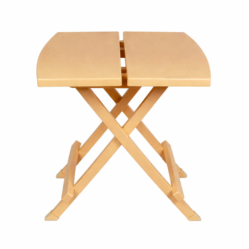 Foldable Plastic Tea Table – Portable Coffee Table in Grey, Beige, Coffee & White Finish - Habitt