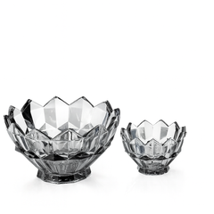 Smoky-Tinted Crystal-Cut 7-Piece Fruit Bowl Set – 200/105 mm Bowls