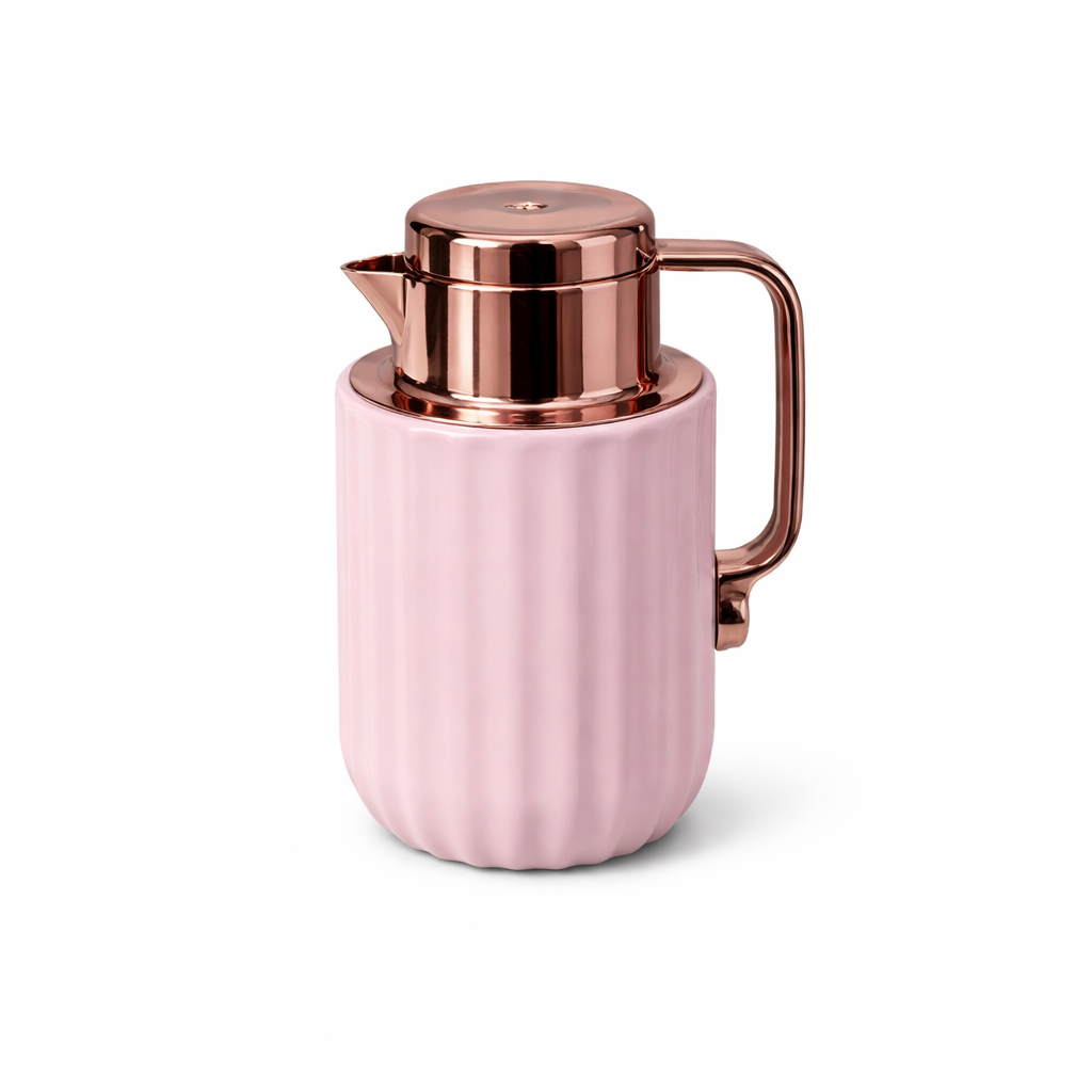 Premium Thermos Flask – Blue, Pink & Cream - Habitt