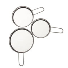 3 PCS Flour Strainer Set – Stainless Steel