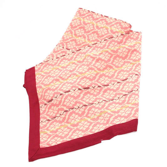 Gul Motif Bed Cover – 94x102 Inches | Traditional Pattern in Soft Pink & Maroon