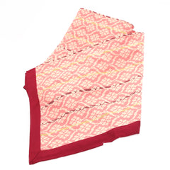 Gul Motif Bed Cover – 94x102 Inches | Traditional Pattern in Soft Pink & Maroon