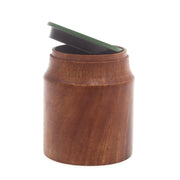 Wooden Decorative Jar – Green | Stylish Home Accent Piece - Habitt