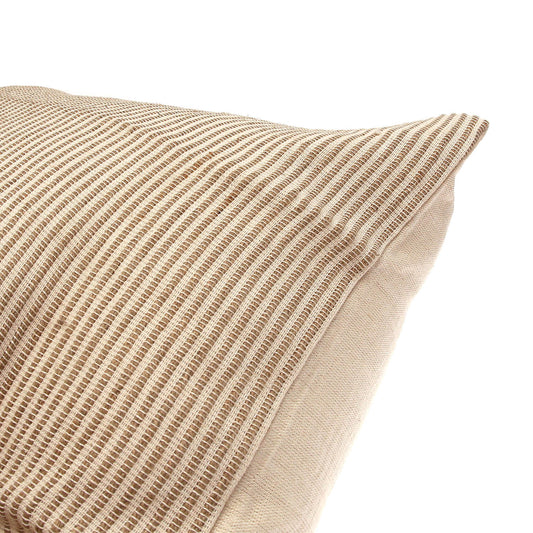 Beige Textured Web Cushion Cover – 20 x 20 Inch