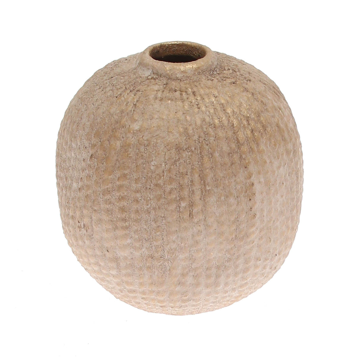 Textured Oval Decorative Vase – Small