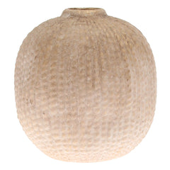 Textured Oval Decorative Vase – Small