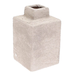 Textured Square Decorative Vase – Medium (005)