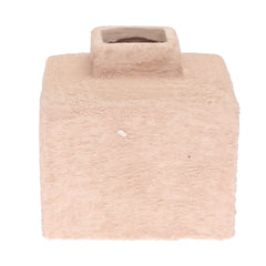 Textured Square Decorative Vase – Small (005)