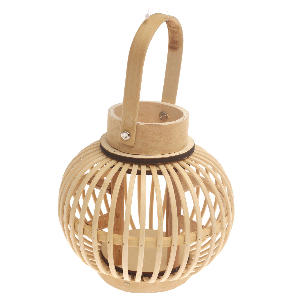 Handcrafted Hanging Lantern – Natural Bamboo Design