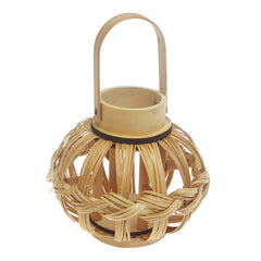 Handcrafted Hanging Lantern – Natural Bamboo Weave Design