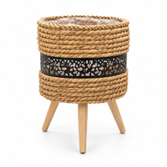 Small Black Planter – 8.5 x 8.5 x 7.5 Inch