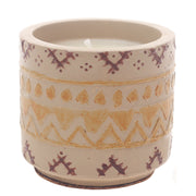 Textured Boho Jar Candle – Handcrafted Multi-Tone Decorative Candle | Warm Ethnic Home Fragrance Accent - Habitt