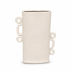 Rectangular Loopy Vase – Cylinder Grey Large