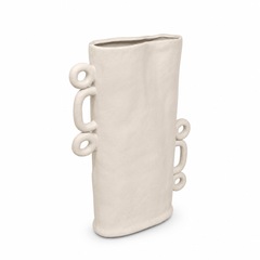 Rectangular Loopy Vase – Cylinder Grey Large