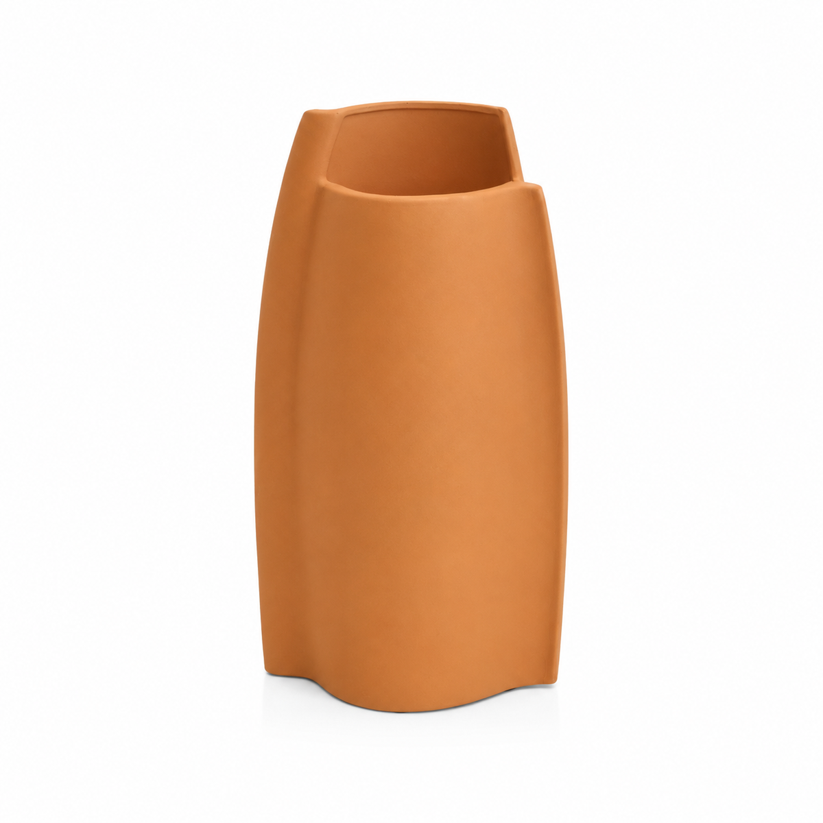 Terracotta Artistic Cylinder Vase – Orange, Medium & Large – HBT 21-10