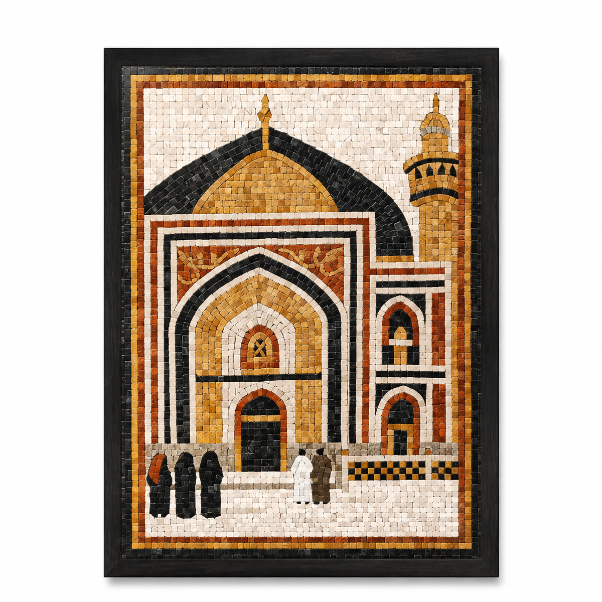 Islamic Mosaic Wall Hanging Rectangular 42 x 32 – Architectural Wall Art MBQ-IAH-81