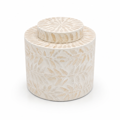 Large Mother of Pearl Decorative Jar