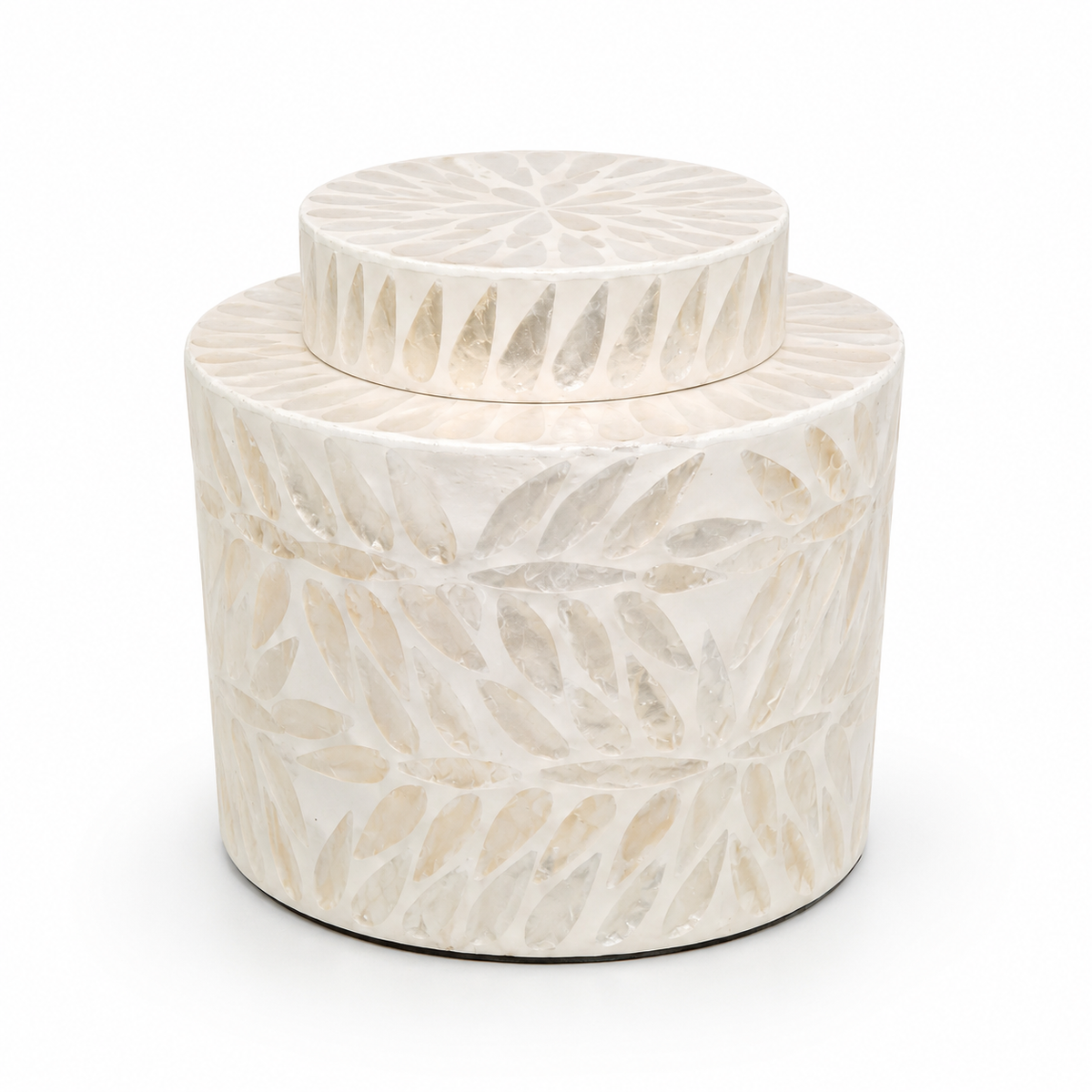 Large Mother of Pearl Decorative Jar