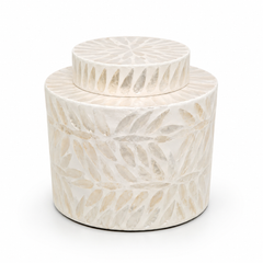 Medium Mother of Pearl Decorative Jar with Lid – BOX02S