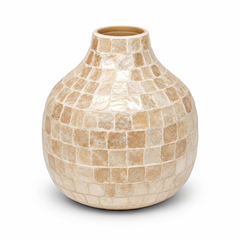 Beige Mother of Pearl Vase