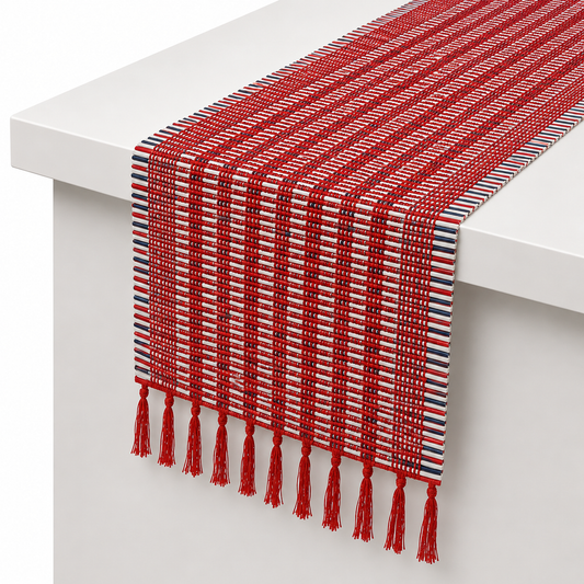 Stripey Bamboo Runner 13x45"