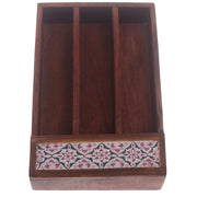 Cutlery Stand Black.WoodUC # 028 - Habitt