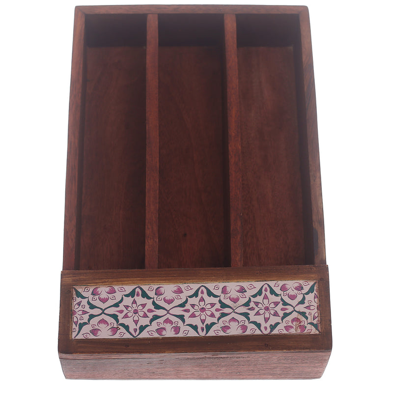 Cutlery Stand Black.WoodUC # 028 - Habitt