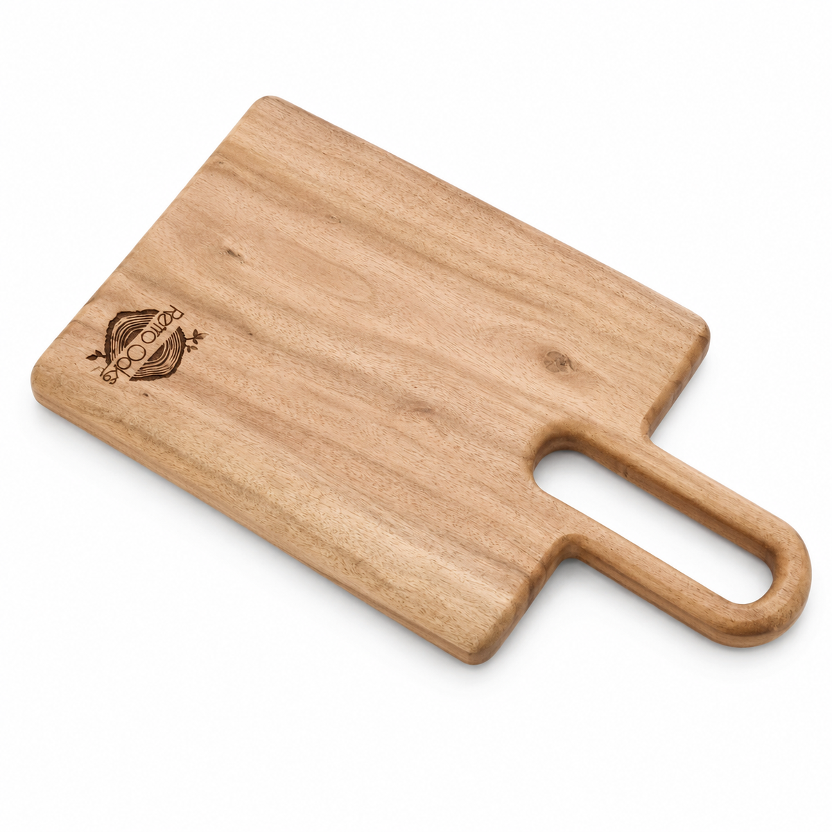 Small Wooden Serving Tray with Handle