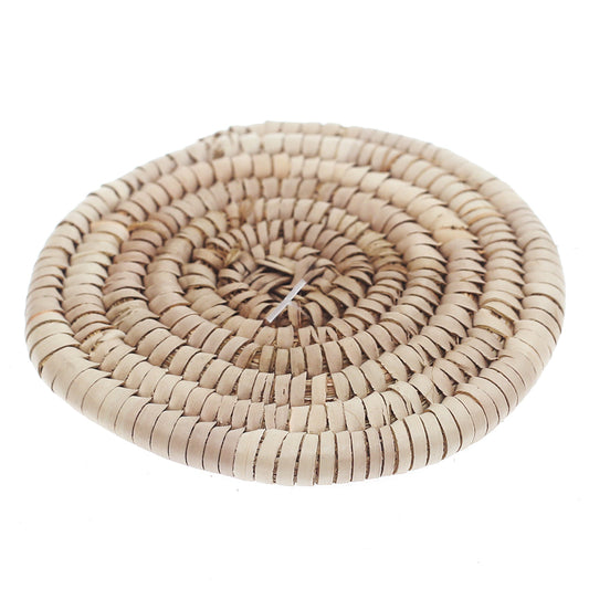 Handcrafted Coconut Glass Coaster – Natural 3.5 Inch