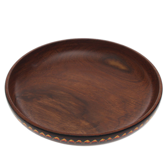 Handcrafted Wooden Plate – 8"