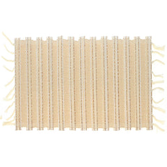 Neutral Weave Bamboo Mat 13x19" – Natural Textured Table & Placemat