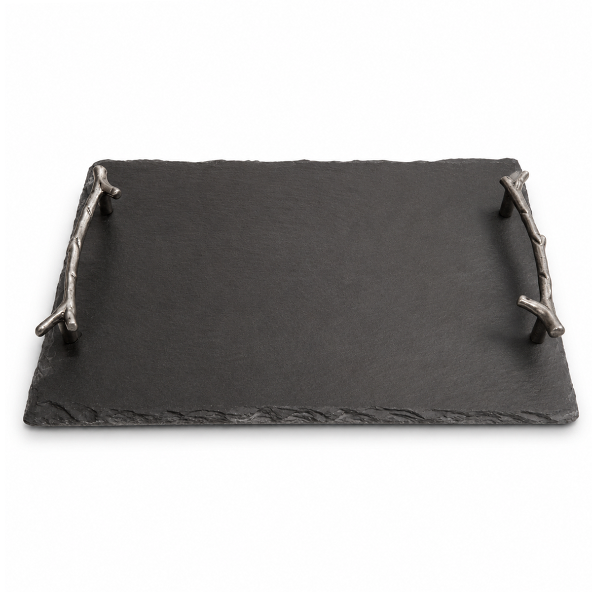 Rectangular Black Decorative Tray with Branch Handles – Small & Large | HBT 22-4