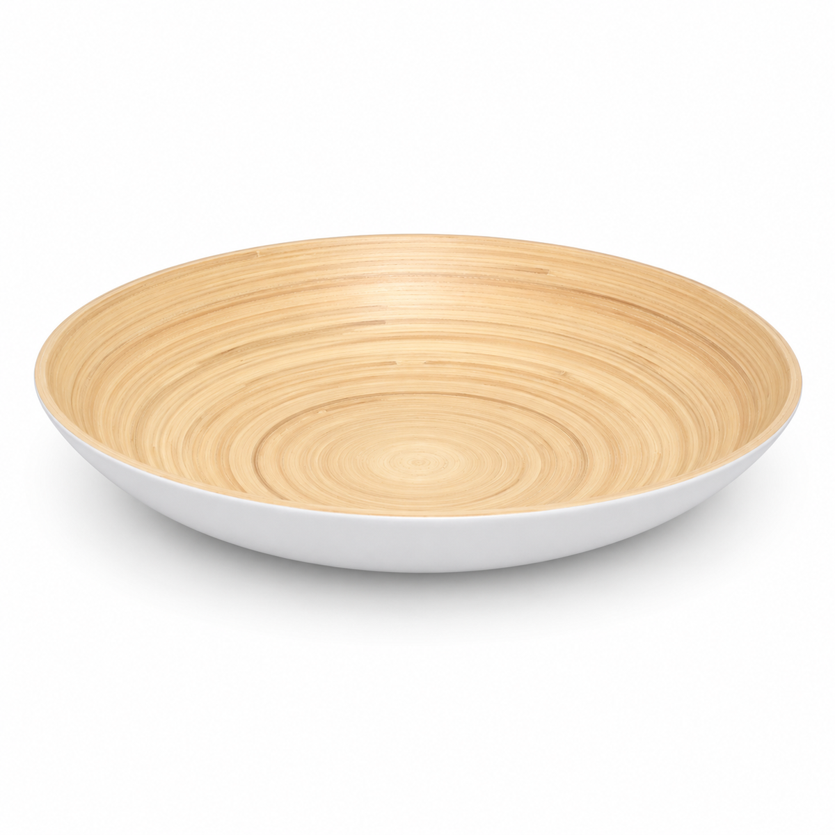 White & Beige Mother of Pearl Oval Platter
