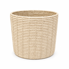 Basket Natural 12x12 – Round Woven Natural Decorative Storage Basket for Home Organization
