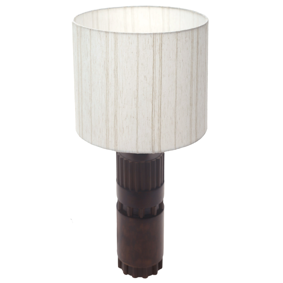 Linear Wooden Table Lamp  Warm Boho Bedside & Living Room Accent Light - Habitt
