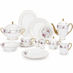 Elegant 65-Piece Dinner Set | Complete Dinnerware & Serving Collection