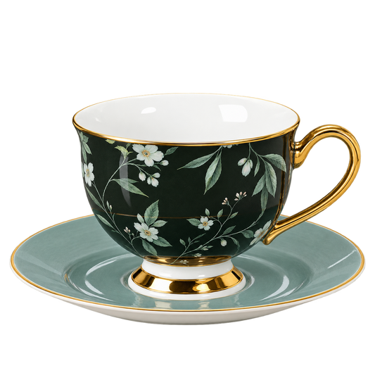 12 PCS Cup & Saucer Set – Elegant Tea & Coffee Serving Set