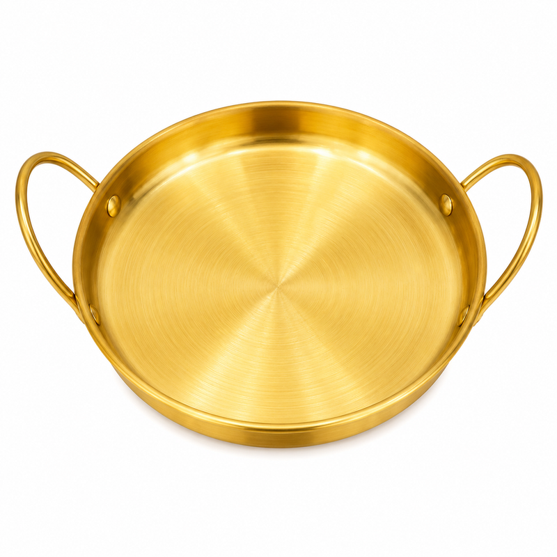 Golden Shallow Pot – 20cm